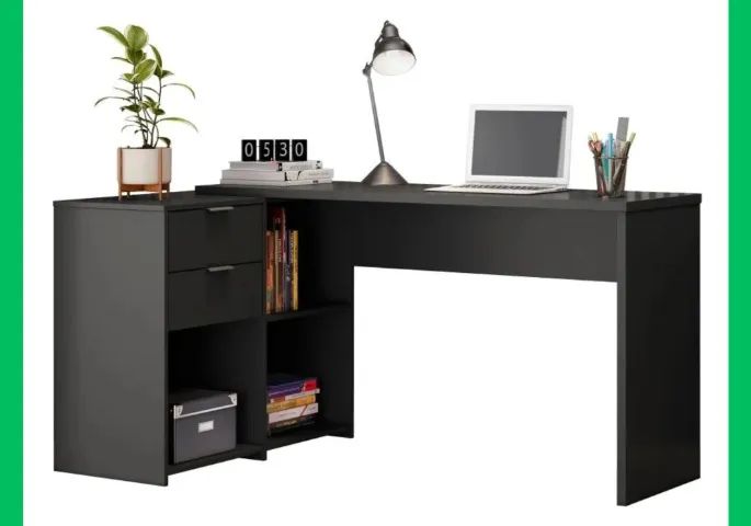 Mesa Escritório em L e Reta