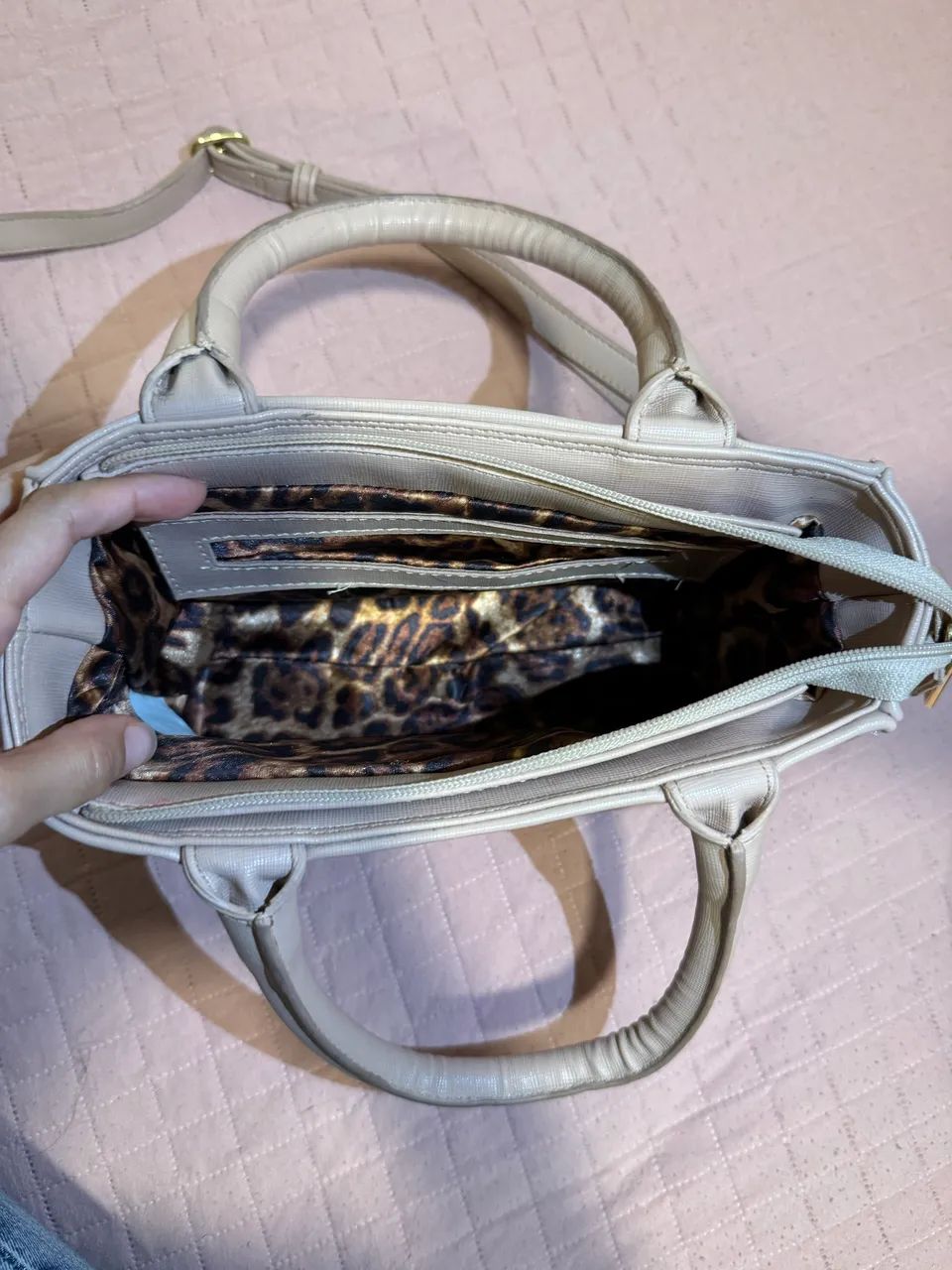 Bolsa Carmen Steffens Original- Cor nude/bege/marrom - Foto 6