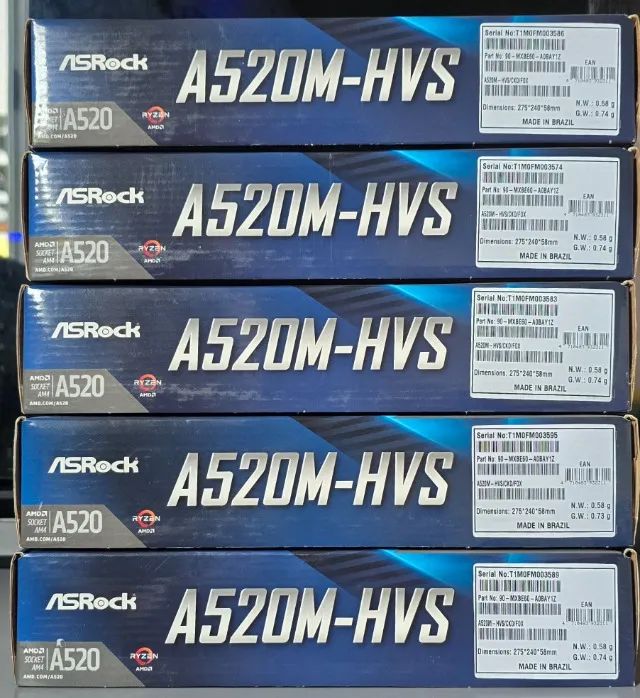 Placa Mãe ASRock A520 Ryzen AM4 - Nova - Foto 2