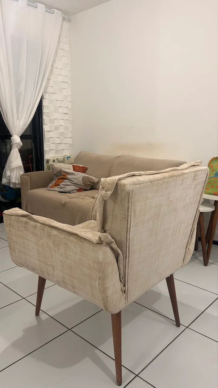 Poltrona em linho - Foto 2