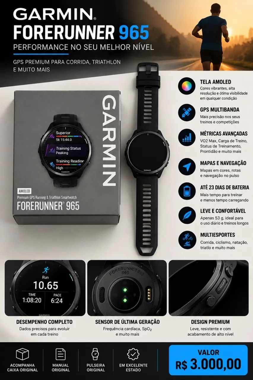 GARMIN FORERUNNER 965 AMOLED