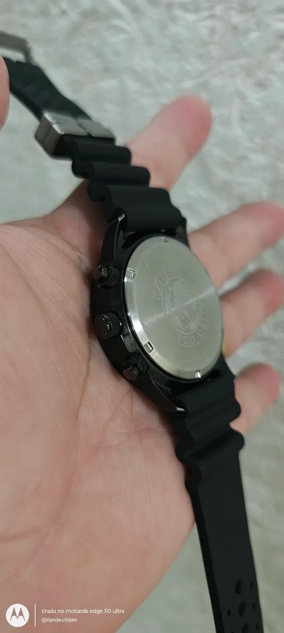 Relógio Citizen Aqualand ecodrive meia lua Titanium tudo ok on  - Foto 4