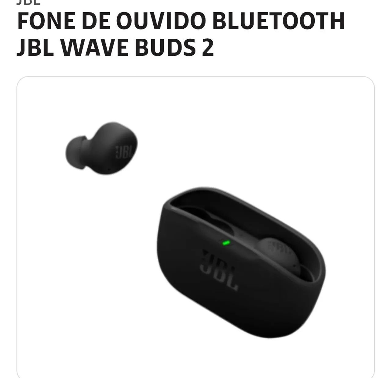 Fone de ouvido JBL