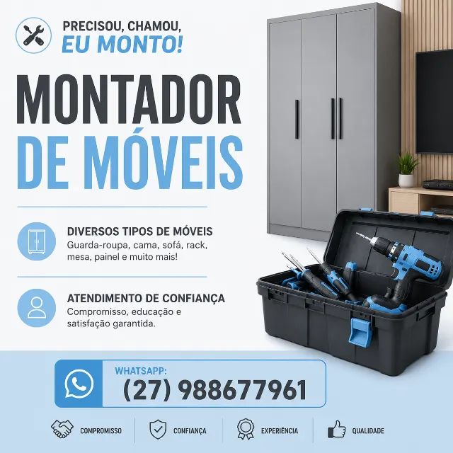 Montador de móveis Serra/ Vitória e região metropolitana.
