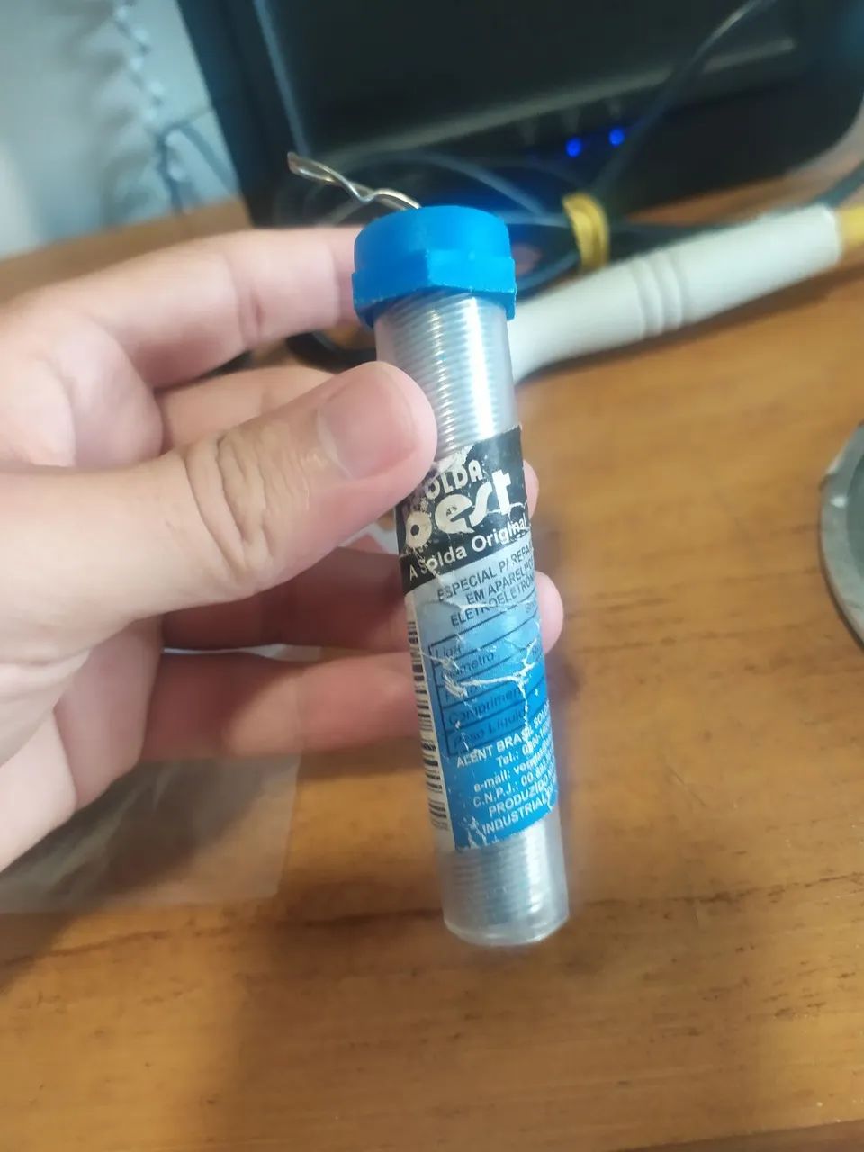 Kit reparo celular com ferro de solda e sugador  - Foto 5