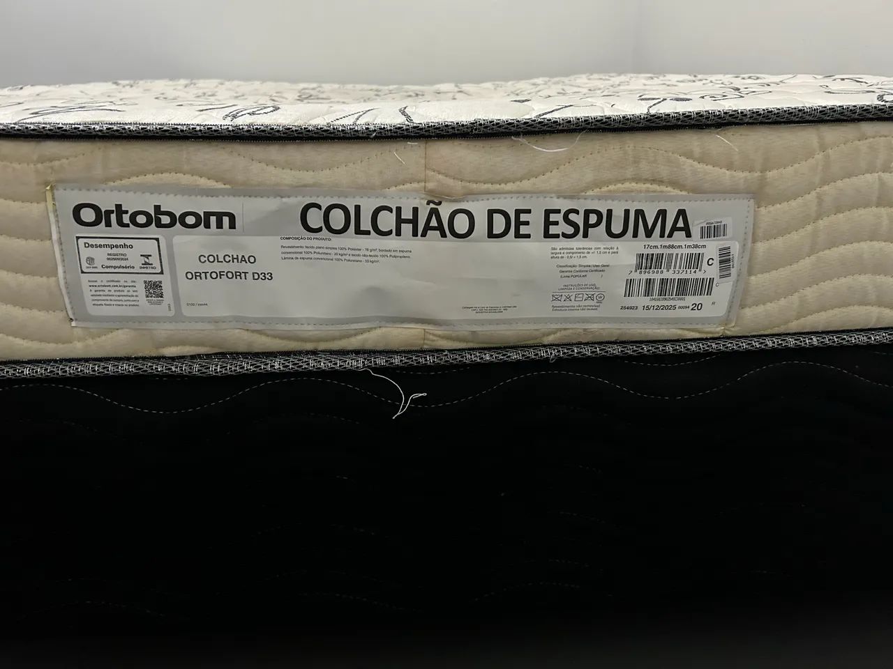 Colchão Ortofort D33 casal + Base Corino - Foto 3