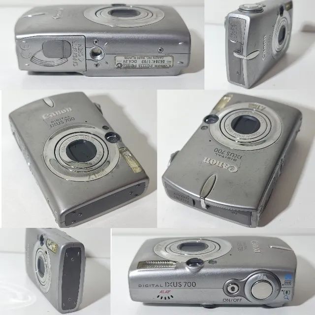 Câmera Digital Canon IXUS 700 7.1MP 3x Prata com Acessórios e