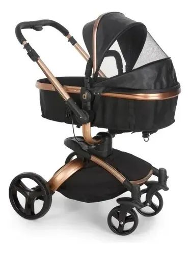 CARRINHO VULKAN + BEBÊ CONFORTO GRID - DZIECO - Foto 3