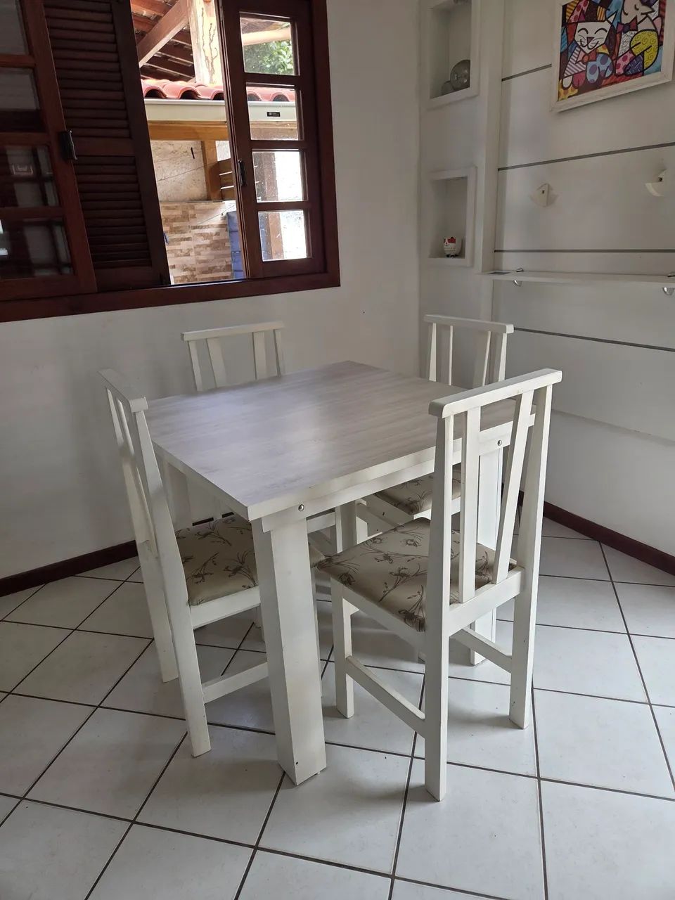 Mesa jantar 4 cadeiras  - Foto 3