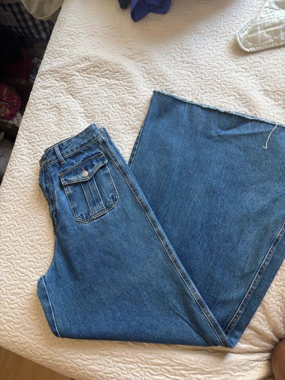 Calça Jeans Farm pantalona  - Foto 5