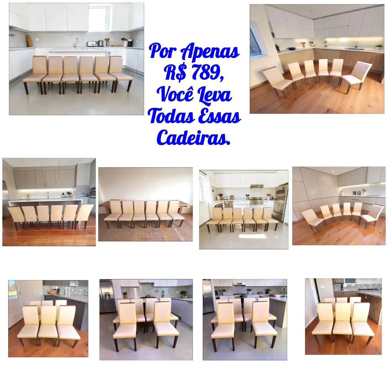 Lindas cadeiras de Madeira Maciça Acolchoadas de Modelos Variados(Vendo Juntas ou Separas) - Foto 3