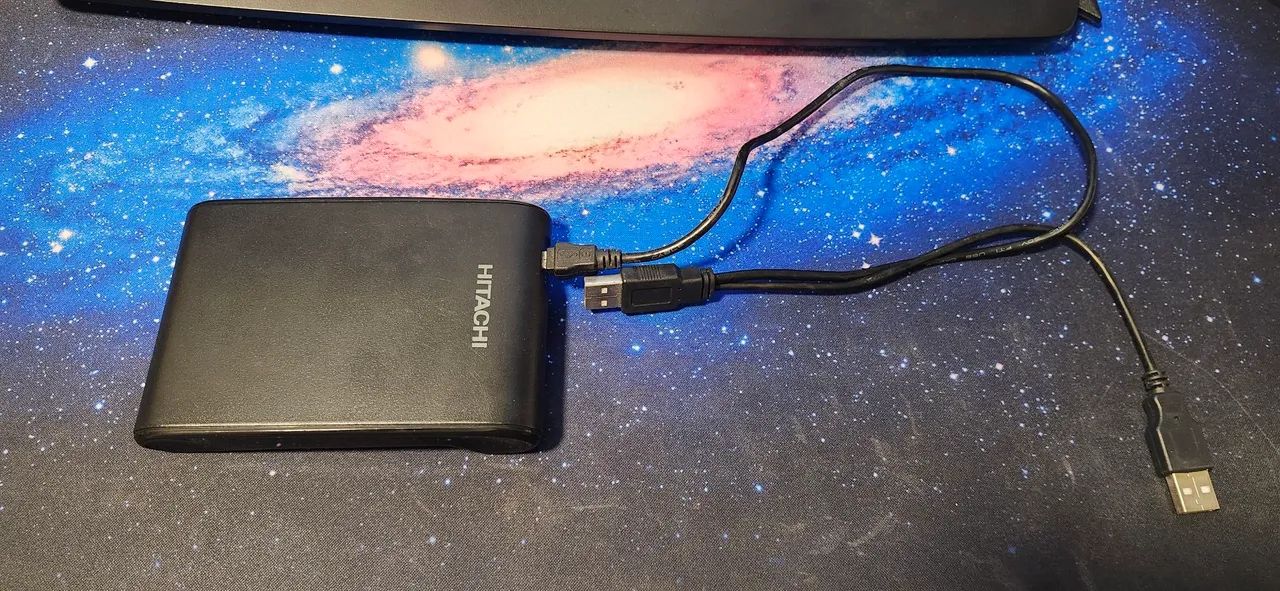 HD Externo Hitachi 320GB - USB - Funcionando