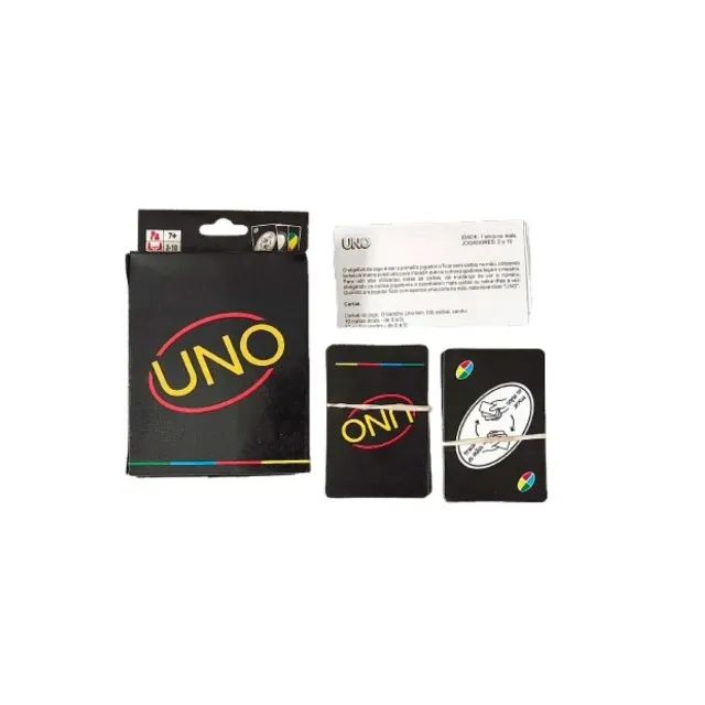 Jogo De Cartas UNO Black Completo - Foto 4