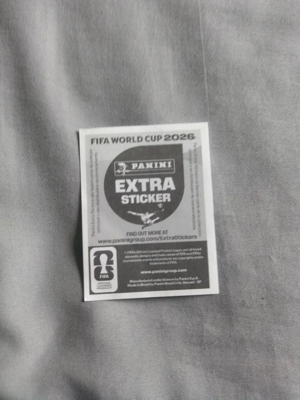 Figurinha Extra Sticker roxa (regular) do Achraf Hakimi da coleção