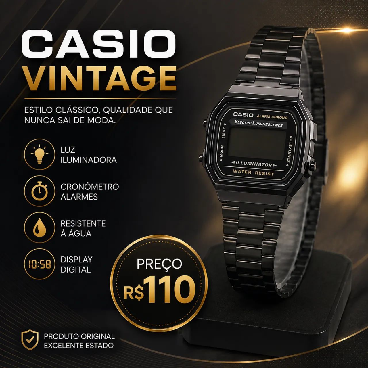Relógio Cássio 
