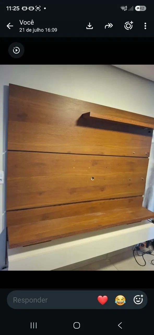 Rack Painel de madeira para TV de até 75 polegadas  - Foto 2