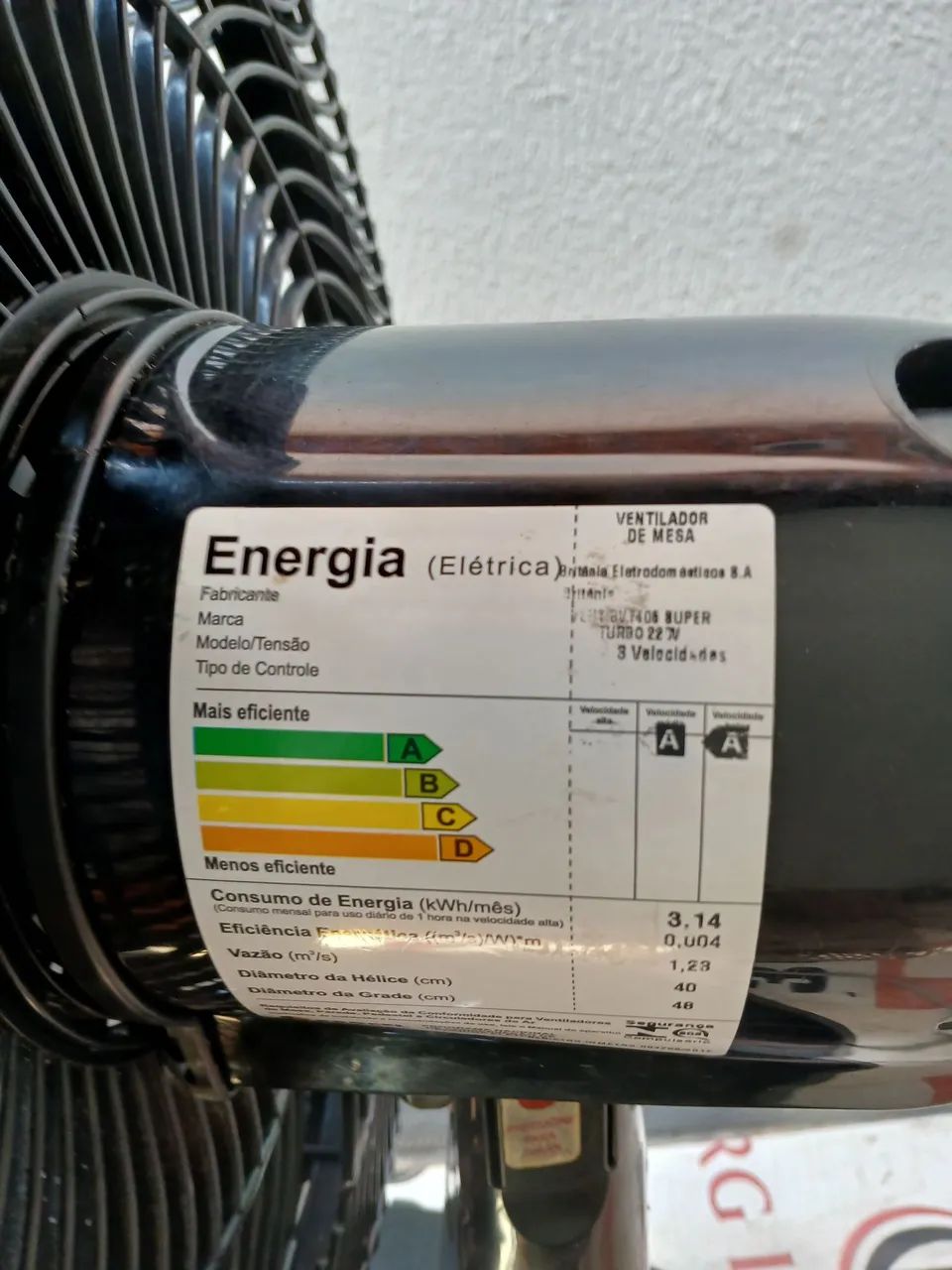 VENTILADOR MONDIAL TOP ÚNICO DONO E COM PROCEDÊNCIA 