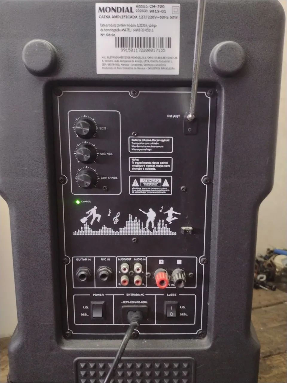 Vendo caixa de som Mondial auto falante 15 polegadas  - Foto 3