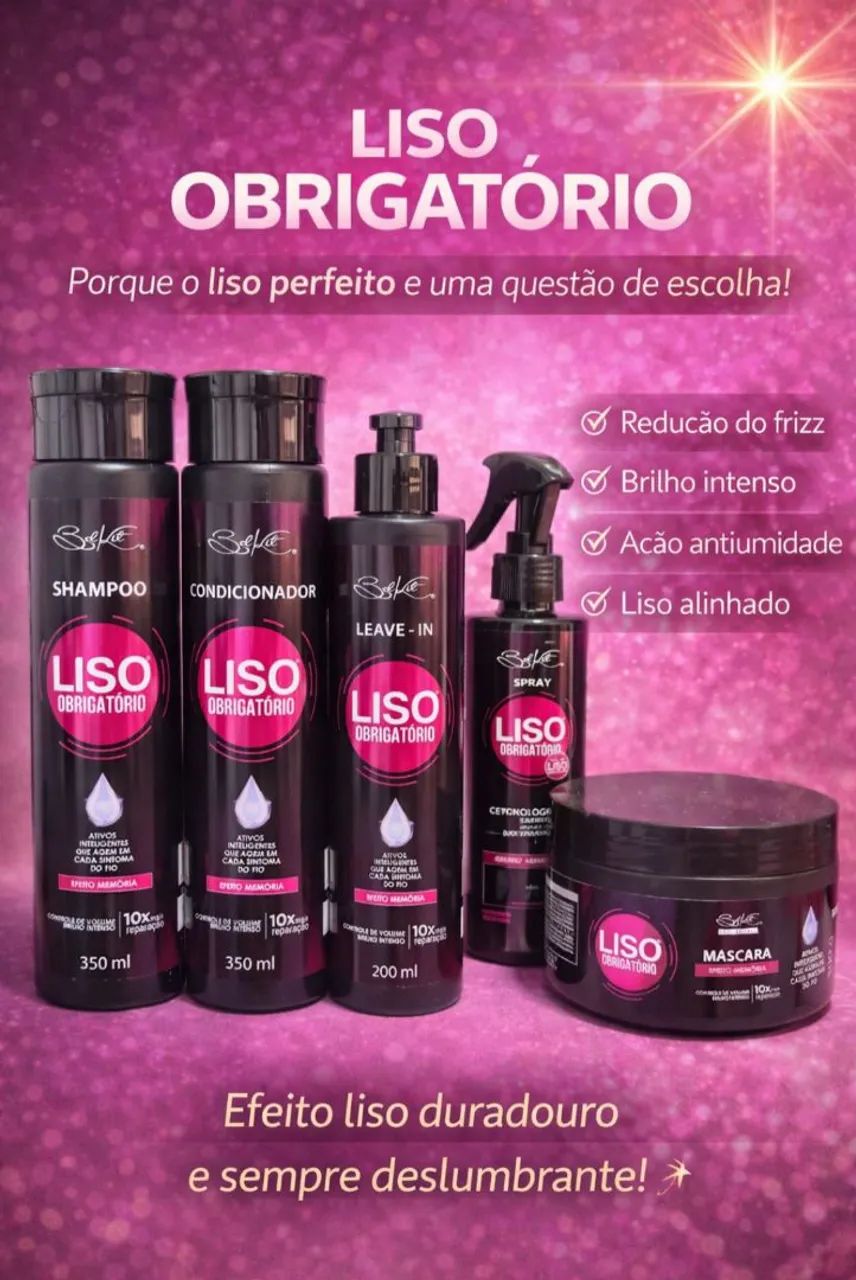 Kit Liso Obrigatório Belkit - Efeito Profissional e Proteção Térmica - Foto 4
