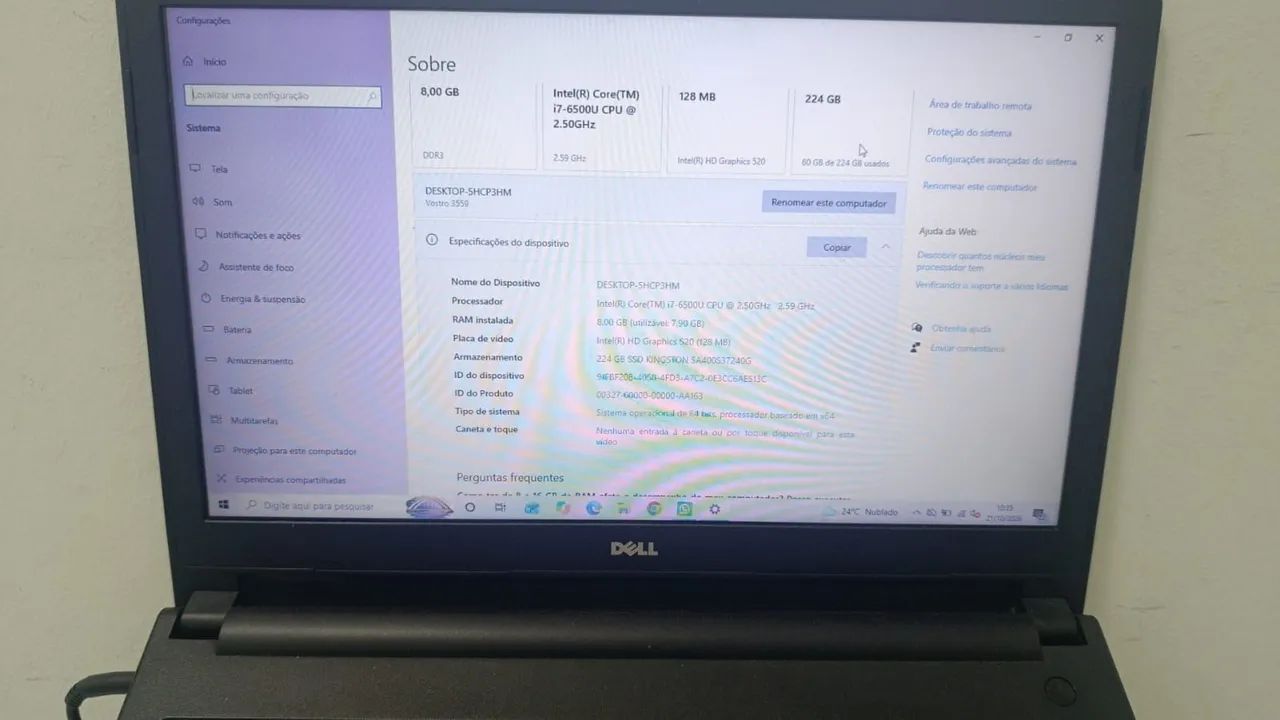 Vendo notebook Dell i7 - Foto 3
