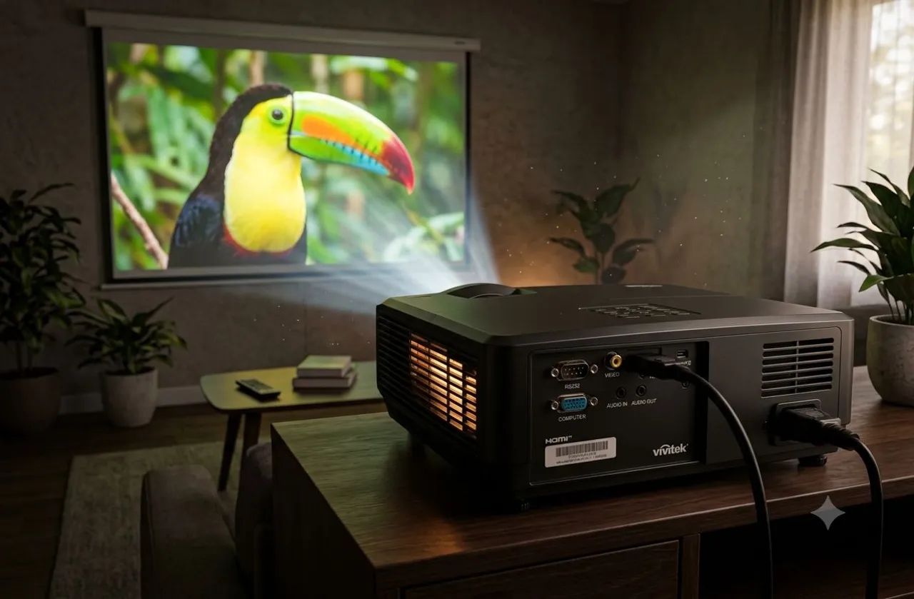 Projetor Vivitek DS234 - Conectividade HDMI e VGA  - Foto 3