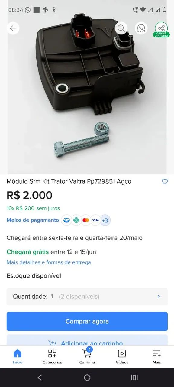 Módulo controle de nó 