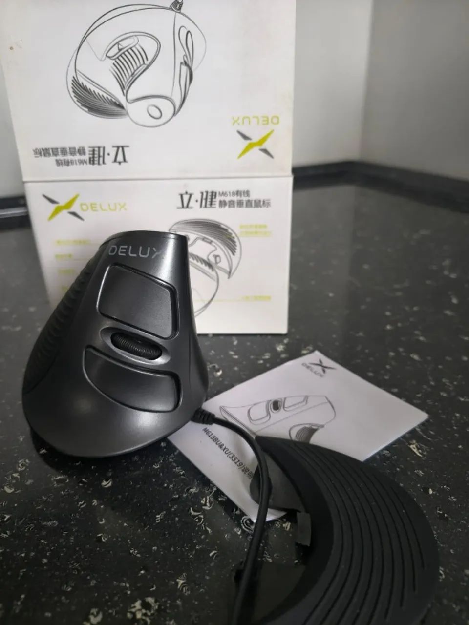 Mouse torre Delux Ergonômico Vertical