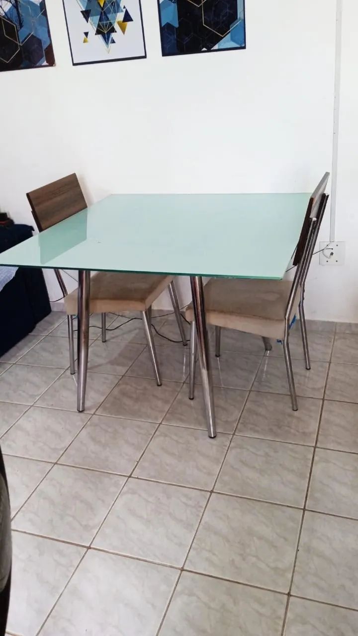 Mesa de vidro quadrada  - Foto 2