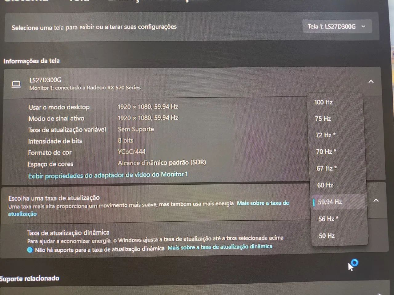 Monitor Samsung 27" 100Hz LS27D300G - Foto 2