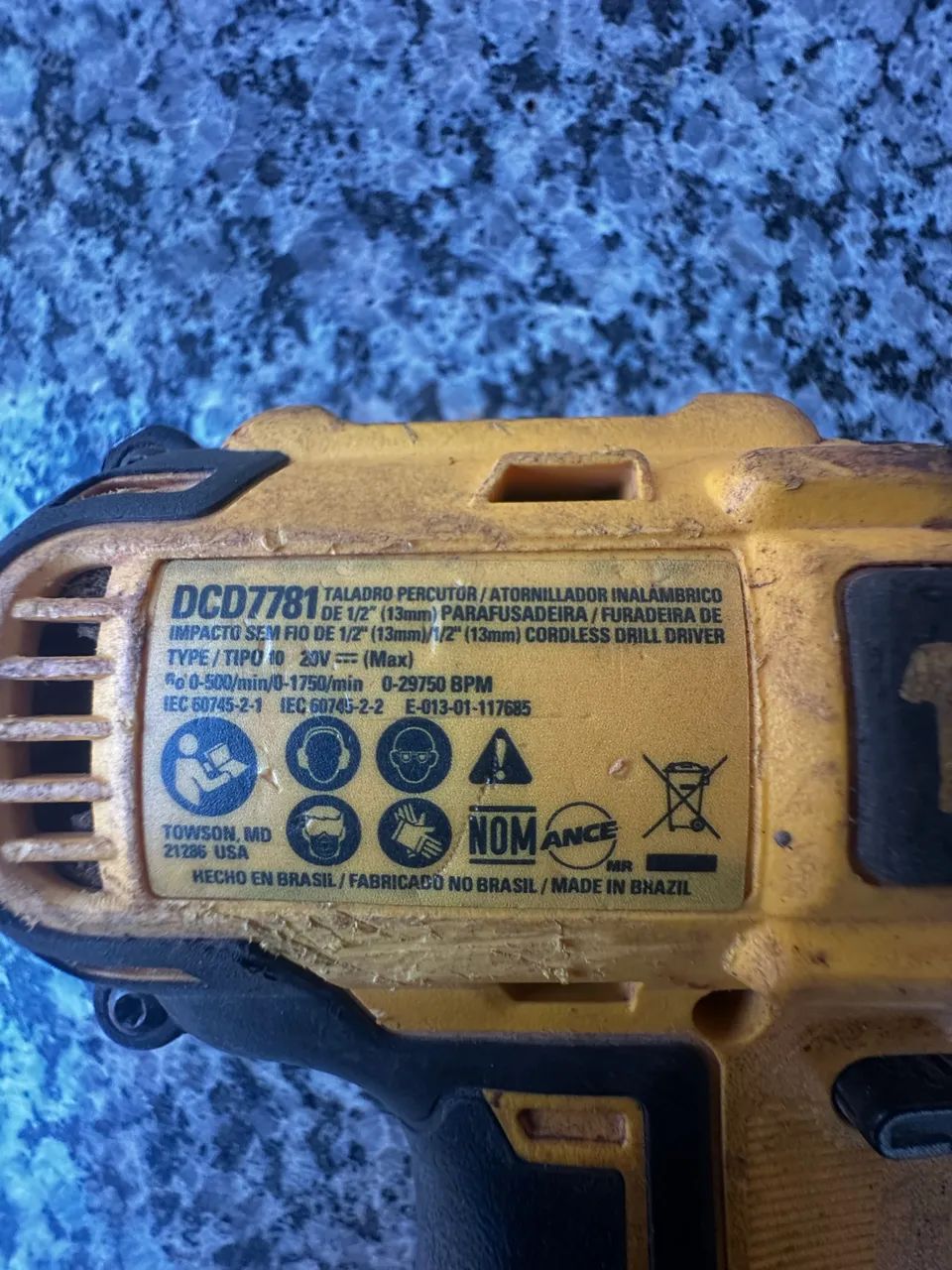DeWalt DCD7781 20V Brushless + 3 Baterias 2Ah + Carregador - Foto 3