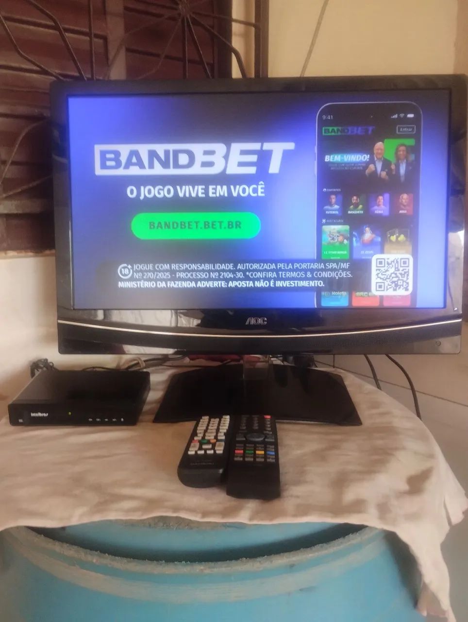 Tv AOC led 24 polegadas com conversor digital 