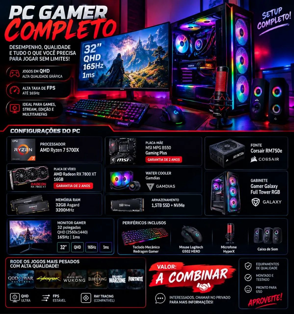 Computador Gamer Completo
