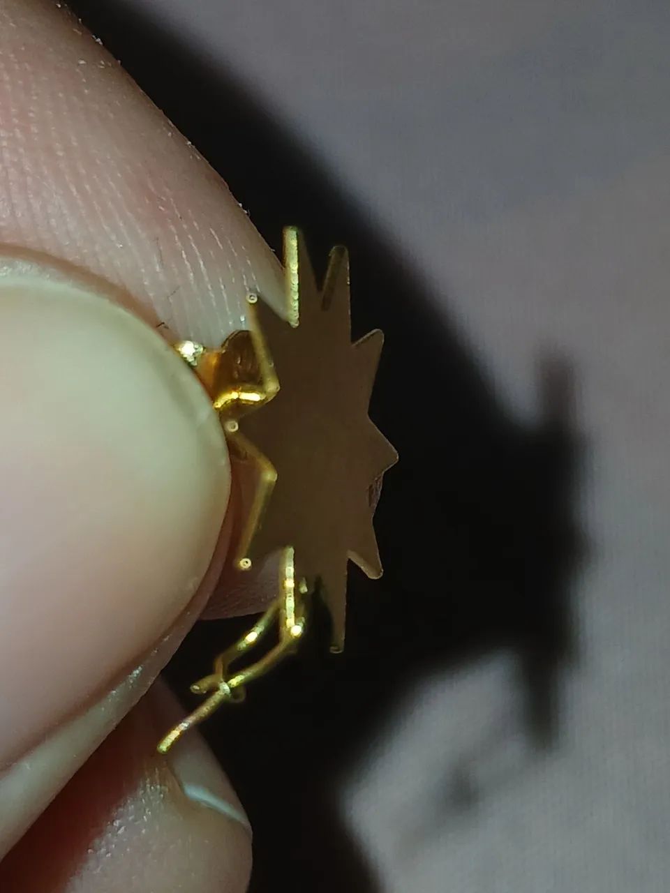 PAR DE BRINCOS SOL 18K OURO - Foto 2