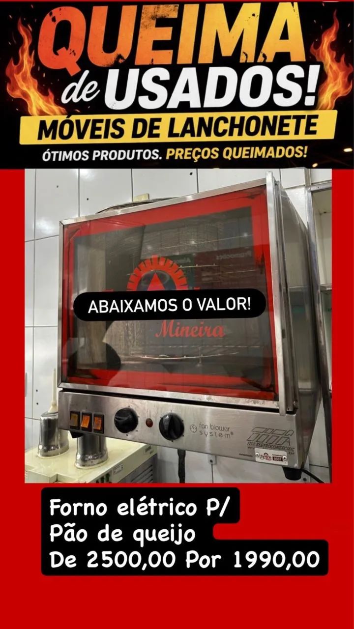 Forno de pão de queijo giratório 