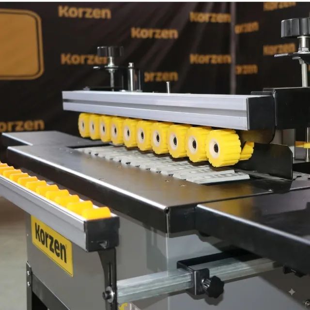 Coladeira de Borda para Peças Retas e Ripados 30mm Destopo Pneumático Korzen EBK-153 Kali - Foto 4