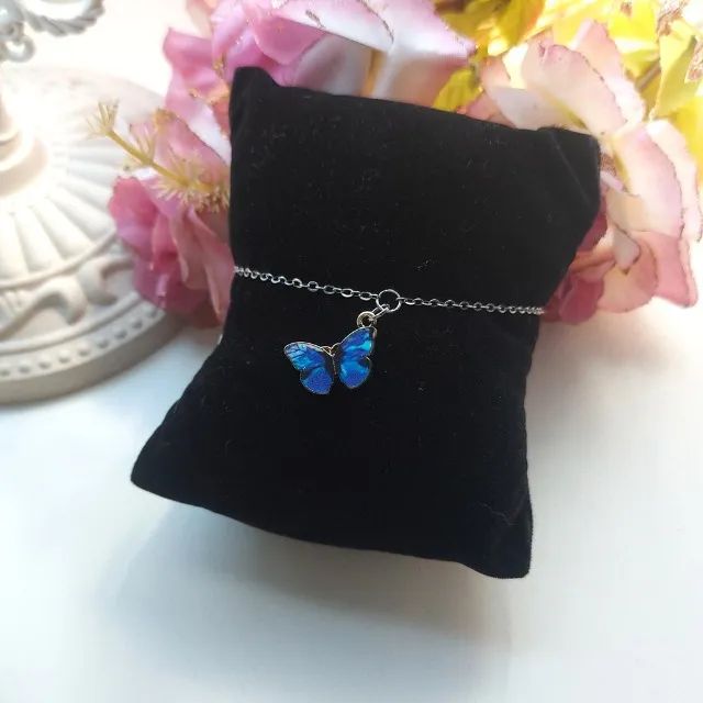 Pulseira Borboleta Azul - Foto 3
