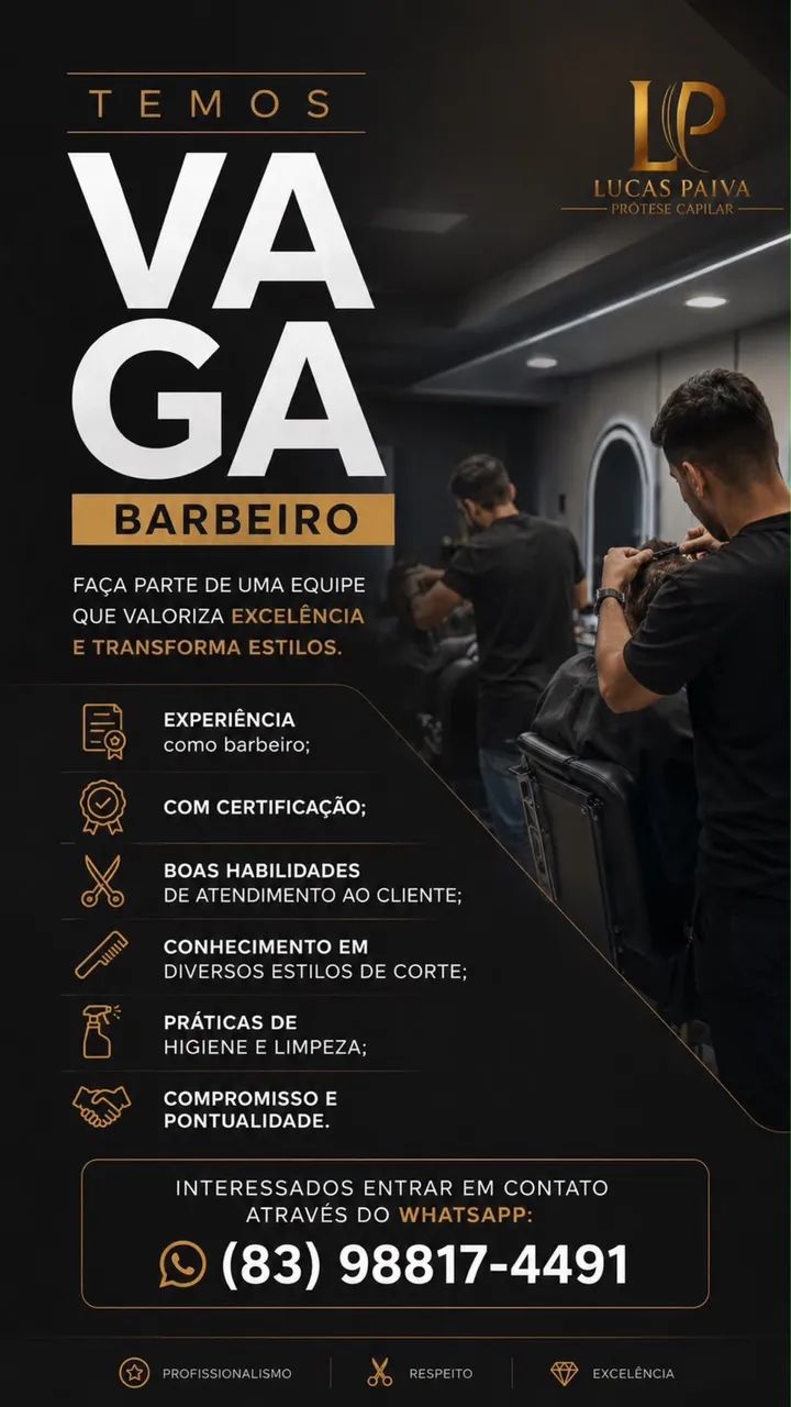Vagas para Barbeiro