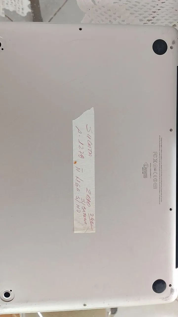 MacBook pro 1278 com defeito 