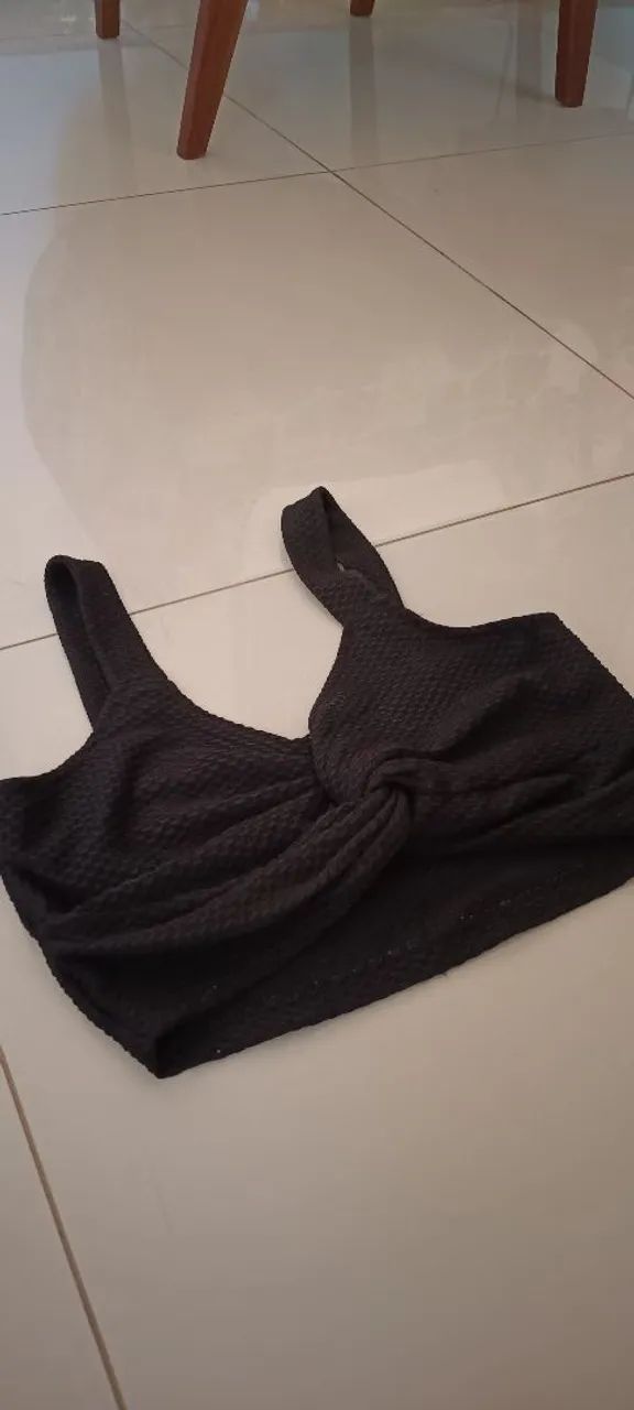 Cropped feminino preto - Foto 4