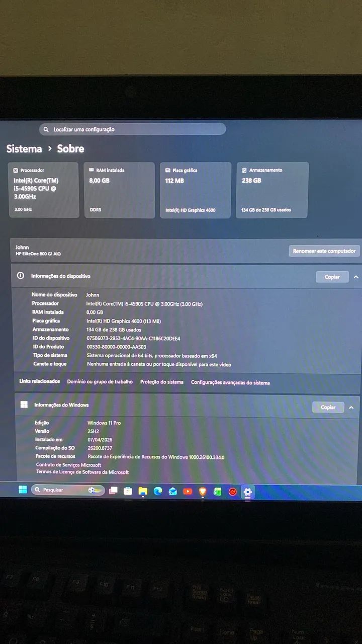 Pc HP all in on  - Foto 5