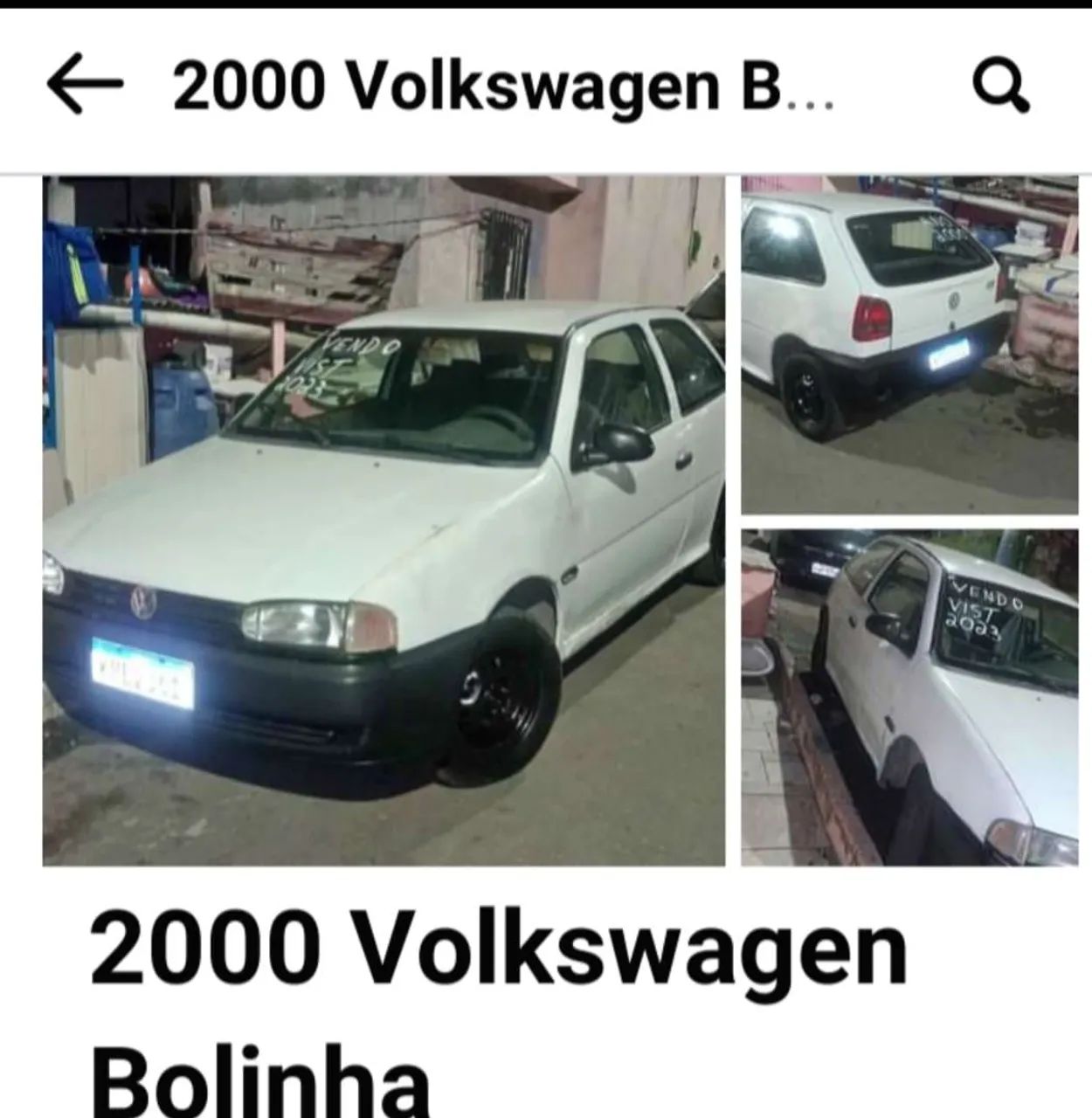 Volkswagen Gol Geração II Special 1.0 8V 58cv Gasolina Mec. 2P 2000
