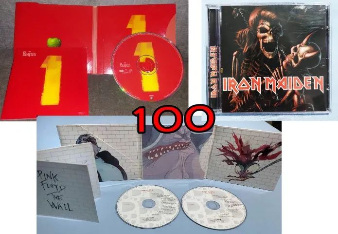 Cds Iron Maiden Beatles Pink Floyd