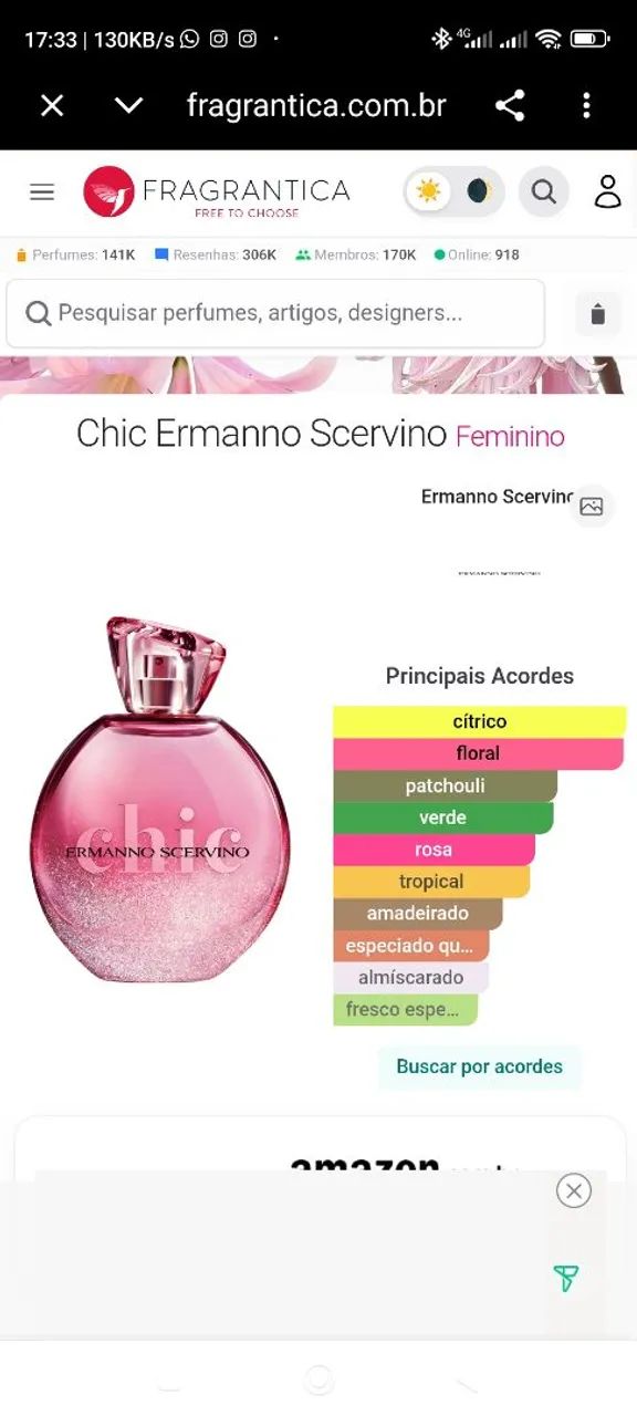 Eau de Parfum Chic Ermanno Scervino Feminino 100ml - Foto 2