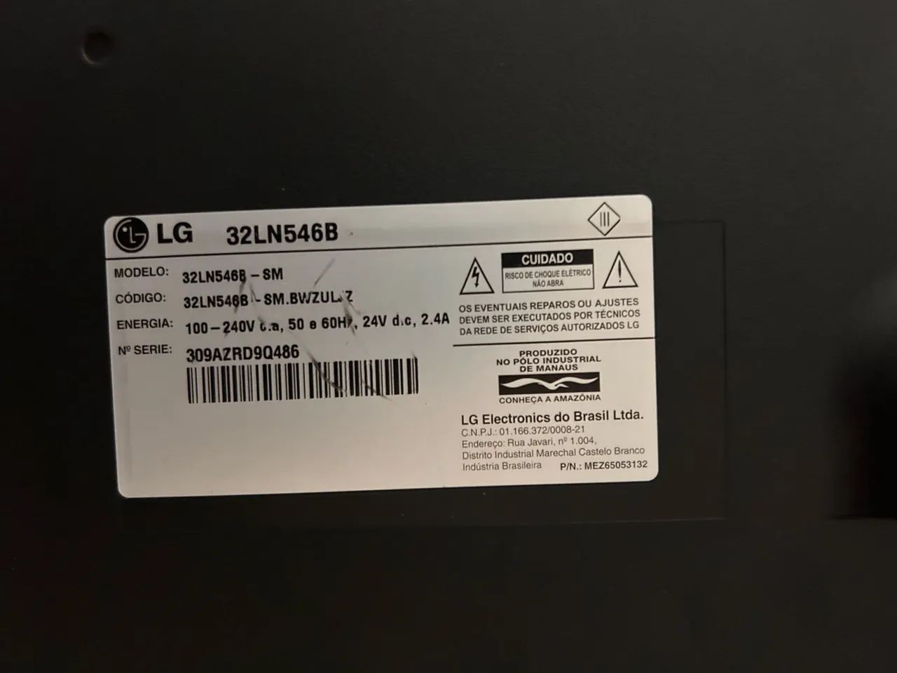 TV LG LED 32 polegadas - Modelo 32LN546B (não é smart)  - Foto 2