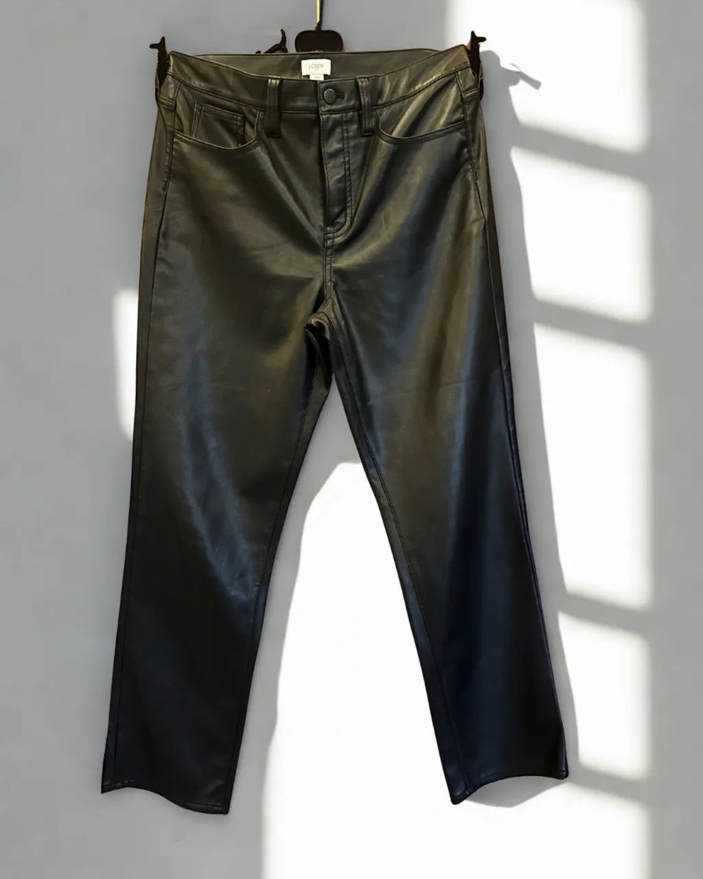 Calça J.Crew couro fake tamanho 40