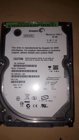 Hard disk western digital, Fujtitsu e Seagate 80gb - Foto 2