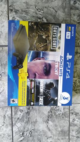 Ps4 slim hd 1tb mais 3 jogos