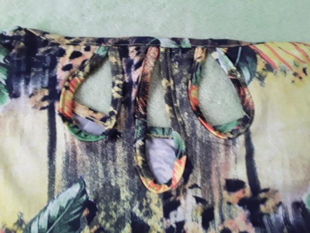 Vestido sereia midi estampado - Foto 2