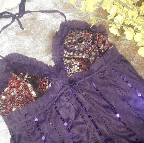 Blusa bordada de festa