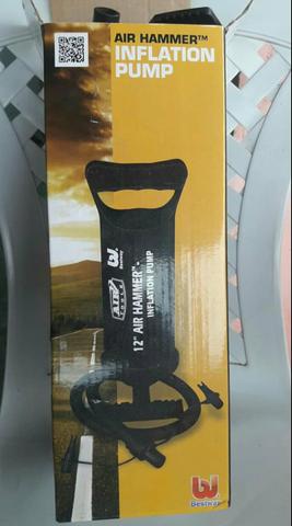 Bomba Manual Bestway Air Hammer 30cm 3 Bicos Adaptadores